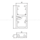 Комплект системы для 2 подвижных створок 001MI6120